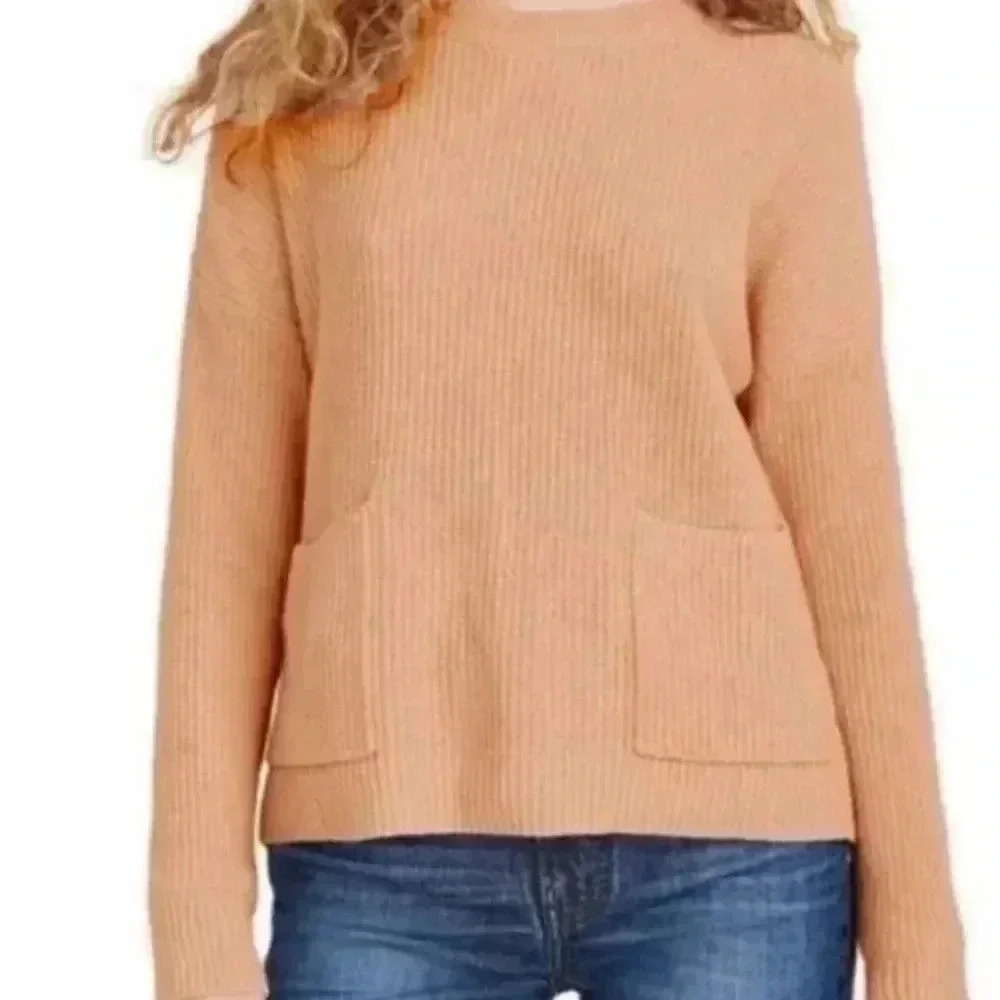 Madewell pullover sweater with front pockets Size Med